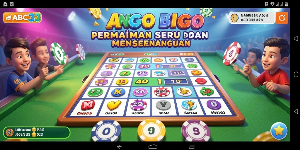 Screenshot gameplay ABC33 yang menampilkan suasana seru permainan Bingo.