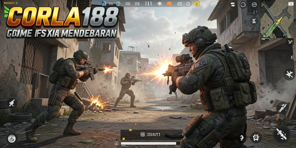 Tampilan penuh aksi dari gameplay CORLA188 yang mendebarkan.