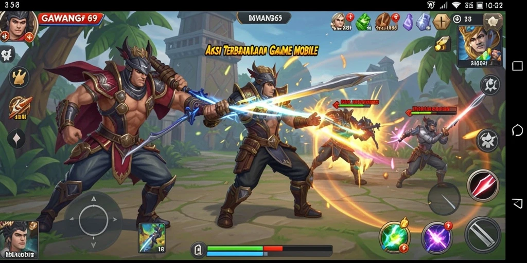 Tampilan gameplay seru dan dinamis dalam GAWANG69.