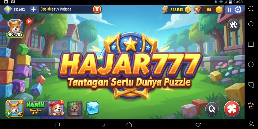 Screenshot gameplay HAJAR777 menunjukkan berbagai teka-teki menarik.