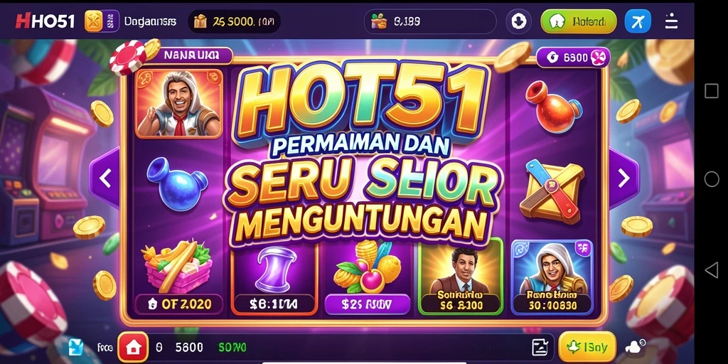 Tampilan gameplay yang menakjubkan dalam permainan slot HOT51.