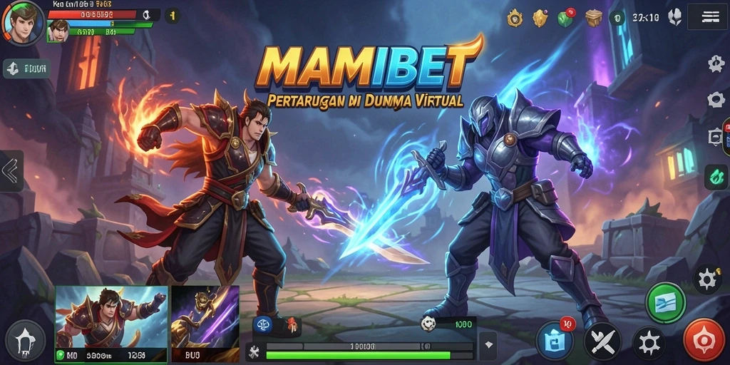 Gameplay mendebarkan dengan pertarungan intens di MAMIBET.