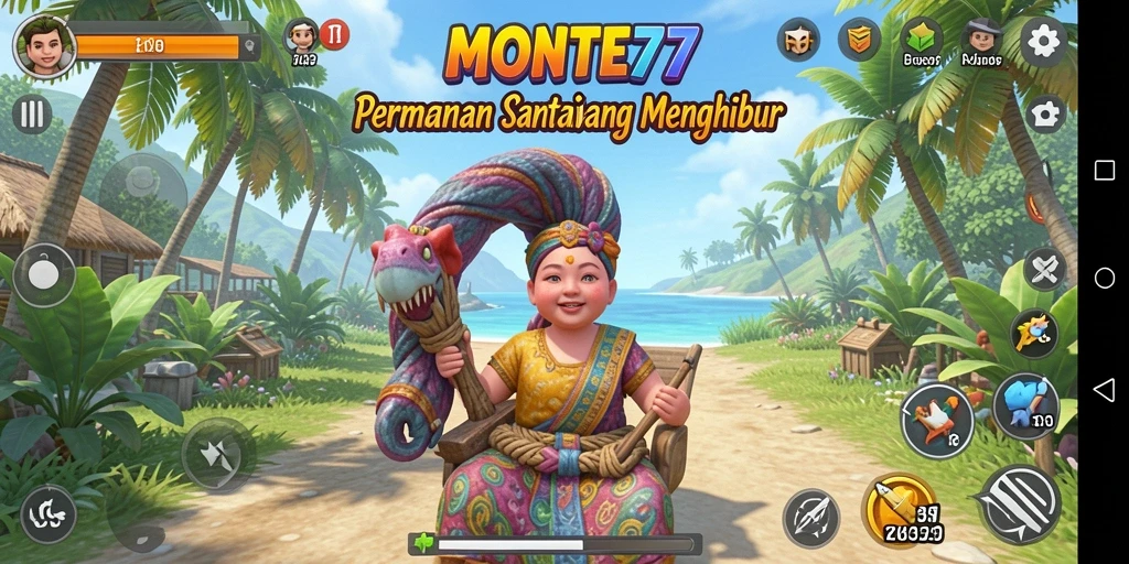 Tampilkan gameplay MONTE77 yang seru dan menghibur.