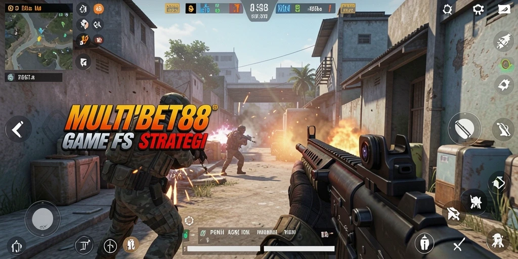 Tangkapan layar gameplay MULTIBET88 dengan aksi FPS seru.