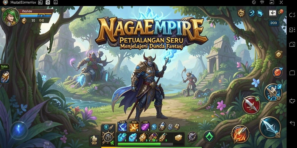 Tampilan aksi seru di dunia fantasi NAGAEMPIRE