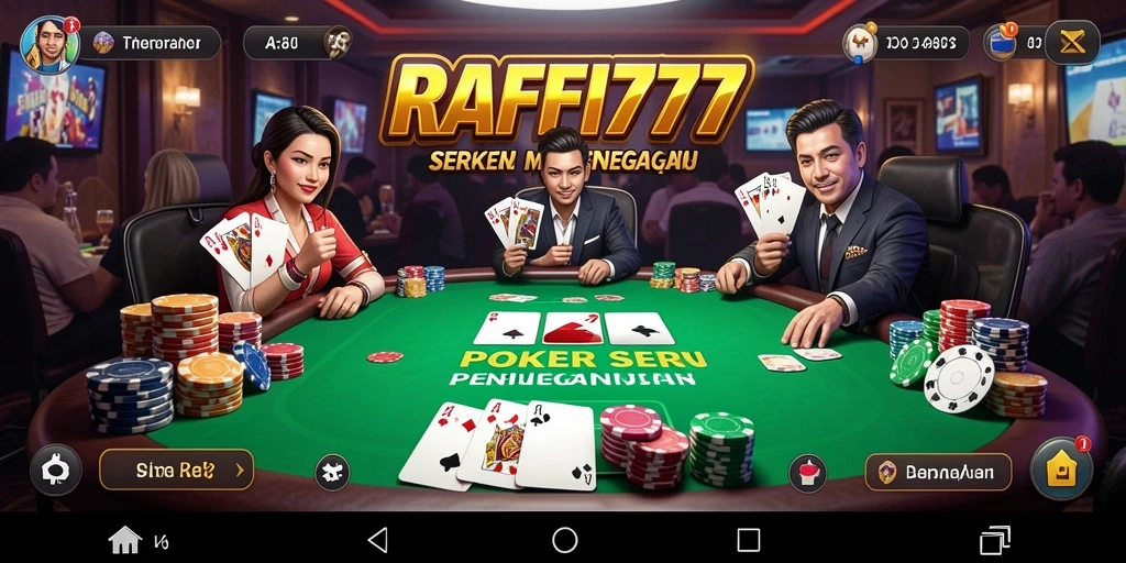 Tampilan gameplay Poker yang menarik dan kompetitif.