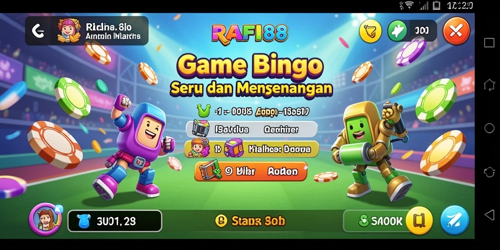 Screenshot gameplay Bingo di RAFI88 yang seru dan mengasyikkan.