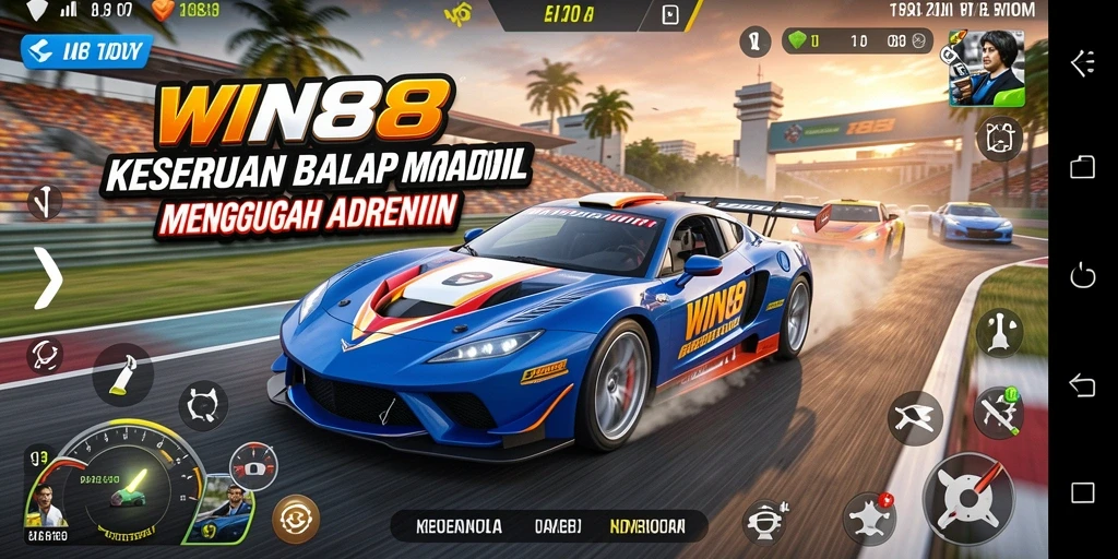 Gameplay balap mobil yang seru dan menantang di WIN88.